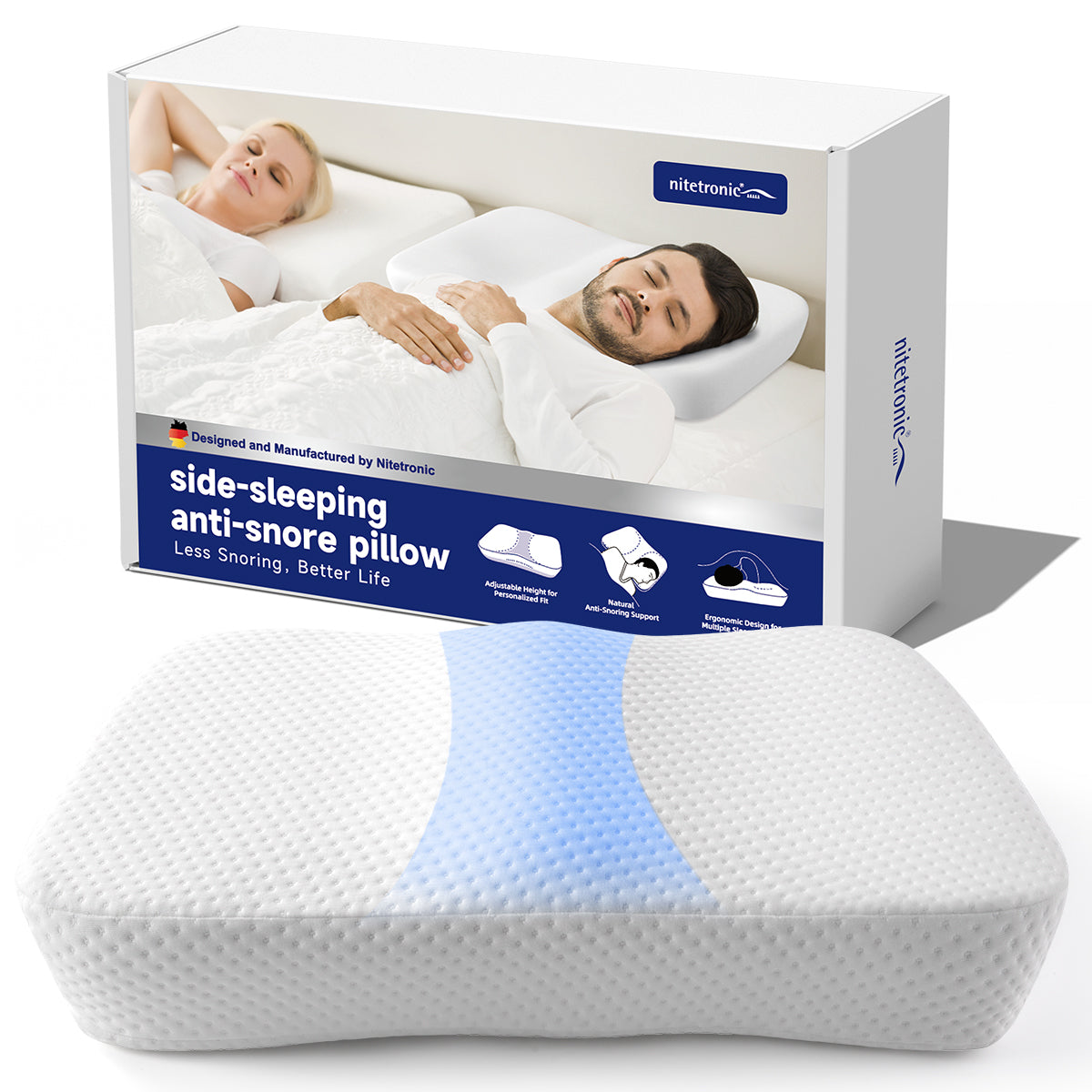 Nitetronic Z10 Side-Sleeping Anti-Snore Pillow